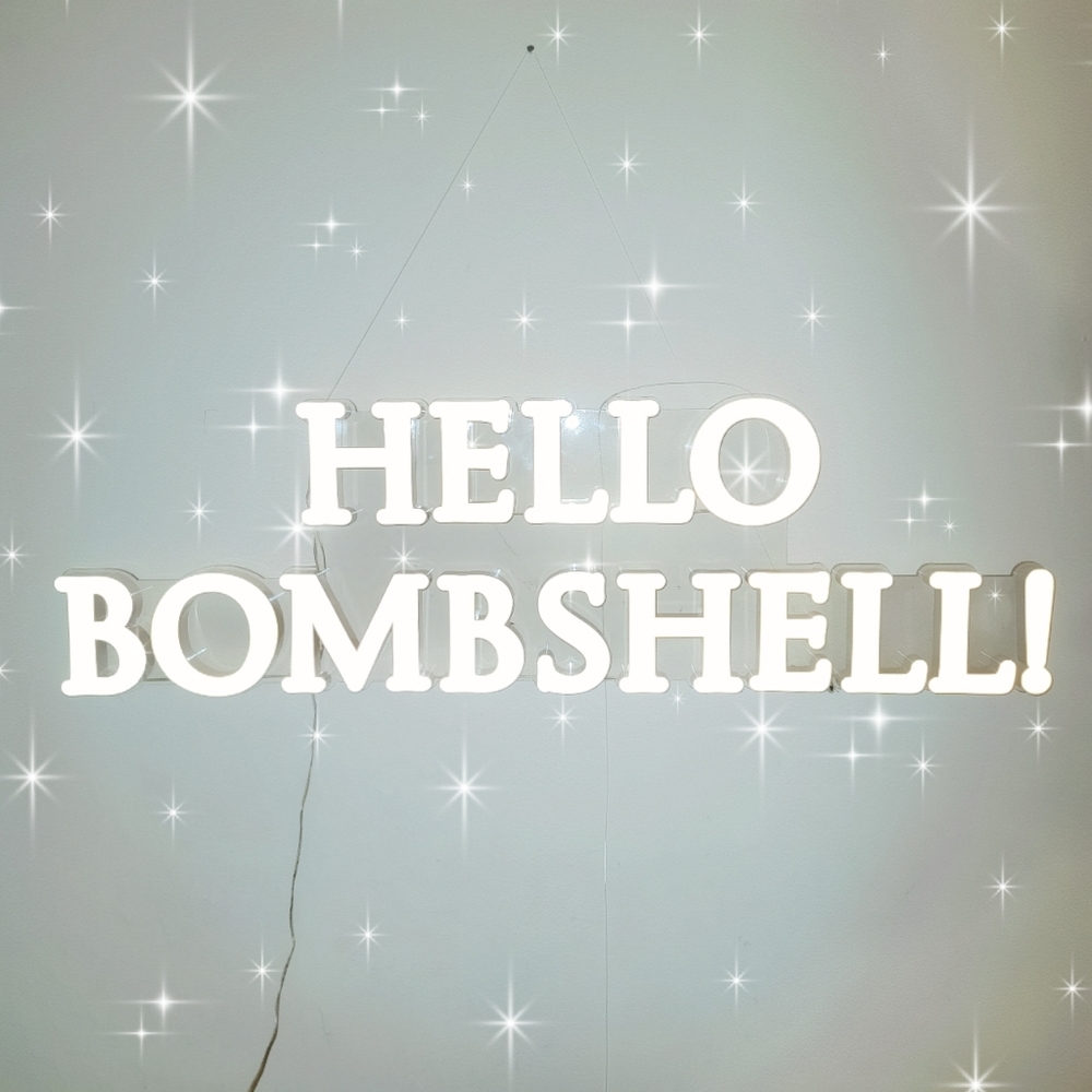 Hello Bombshell LED Sign - Picture 4 of 5